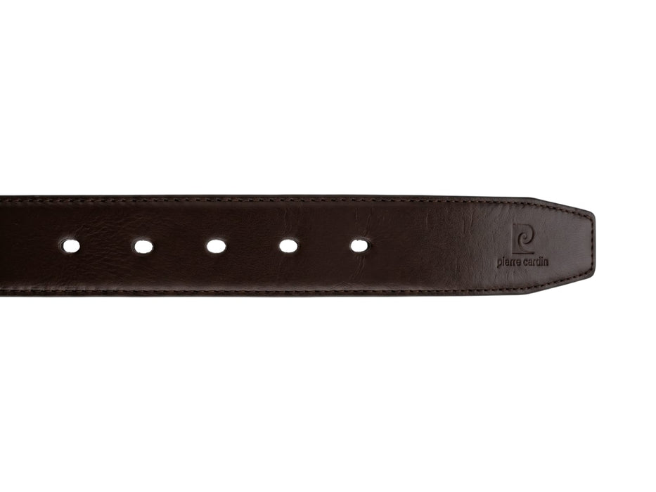Pierre Cardin Brown Stiched Mens Adjustable Belt-46