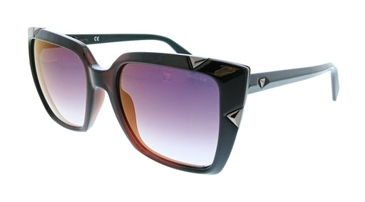 POLICE PLA15 906R Brown Purple Butterfly Womens Sunglasses