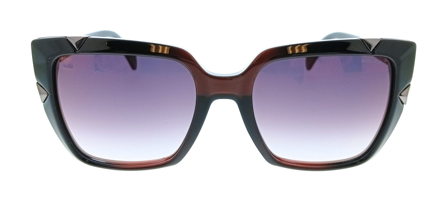 POLICE PLA15 906R Brown Purple Butterfly Womens Sunglasses