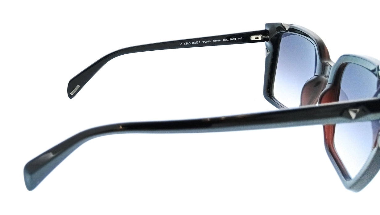 POLICE PLA15 906R Brown Purple Butterfly Womens Sunglasses