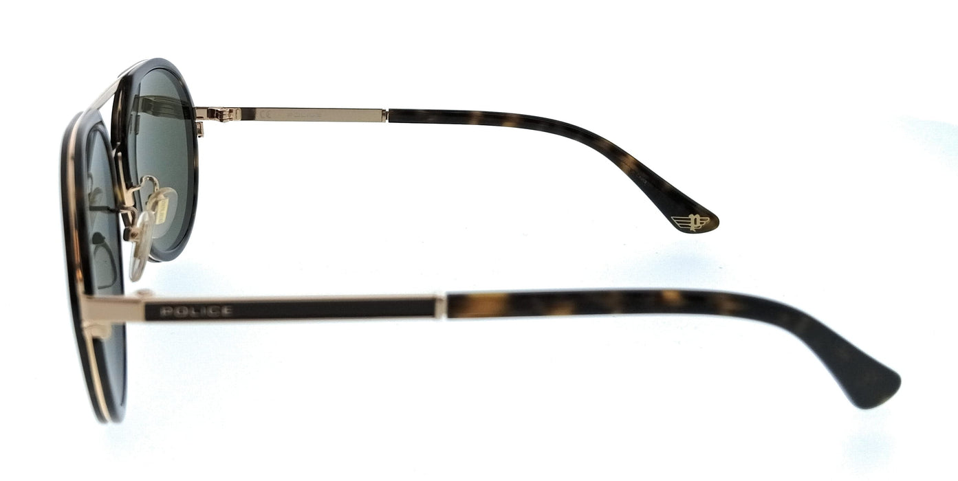 POLICE PLA57 300 Tortoise Aviator Mens Sunglasses