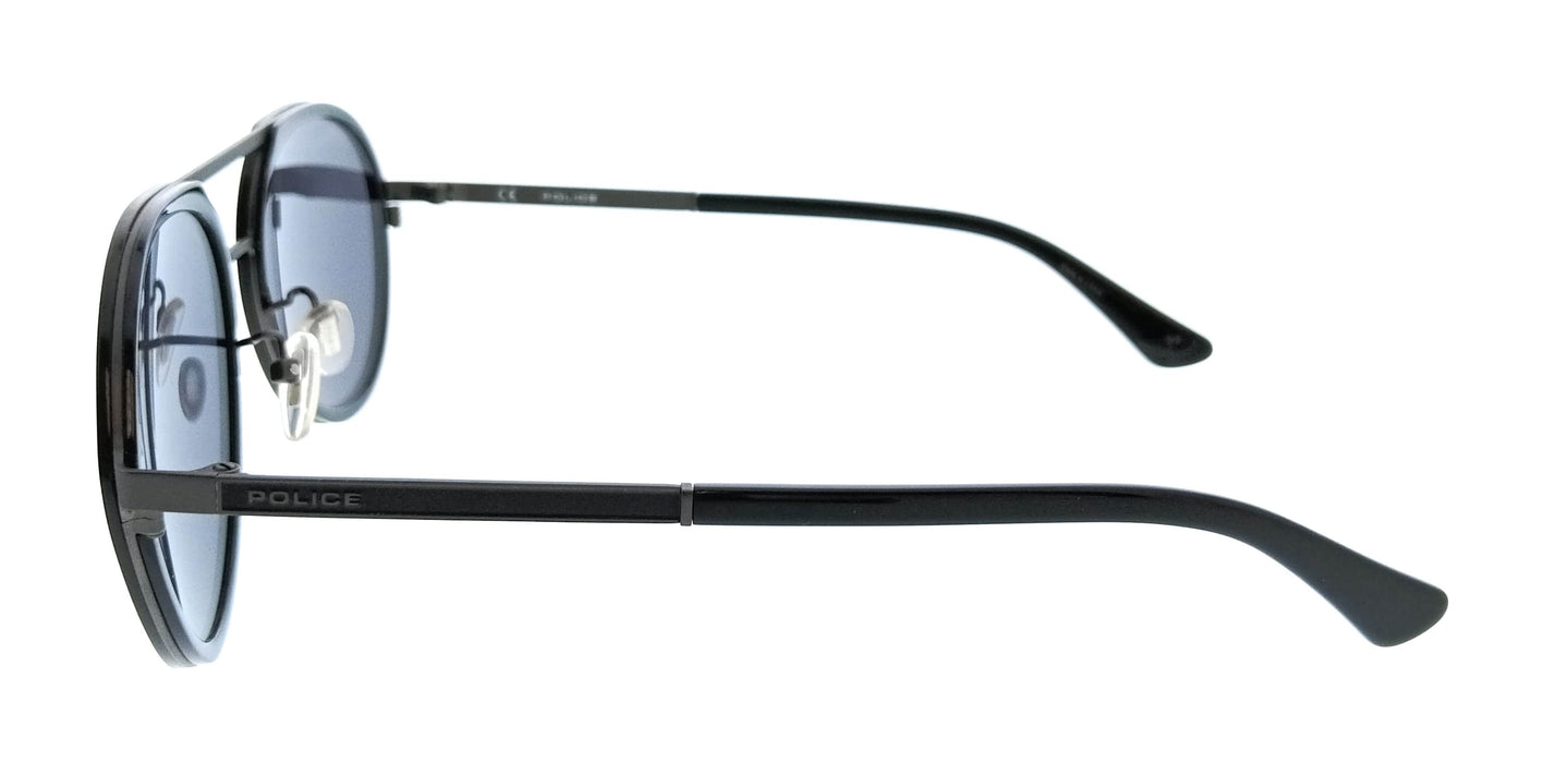 POLICE PLA57 627 Black Aviator Mens Sunglasses