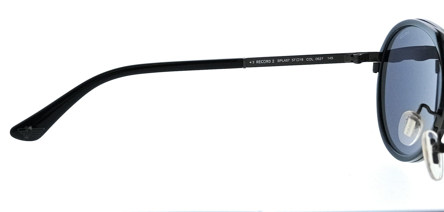 POLICE PLA57 627 Black Aviator Mens Sunglasses