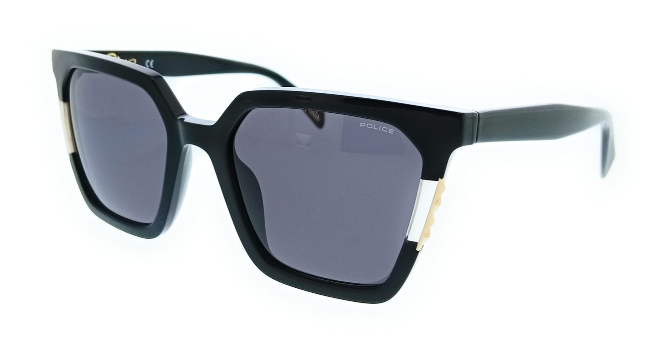 POLICE PLD33 700 Black Square Womens Sunglasses