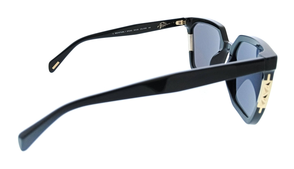 POLICE PLD33 700 Black Square Womens Sunglasses