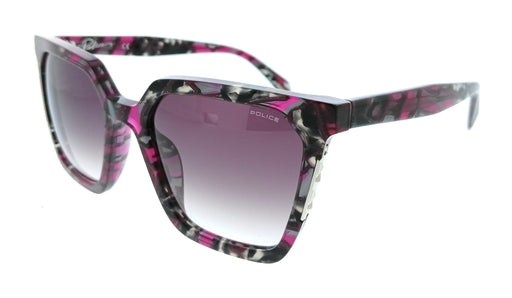 POLICE PLD33 0XAY Burgundy Square Womens Sunglasses