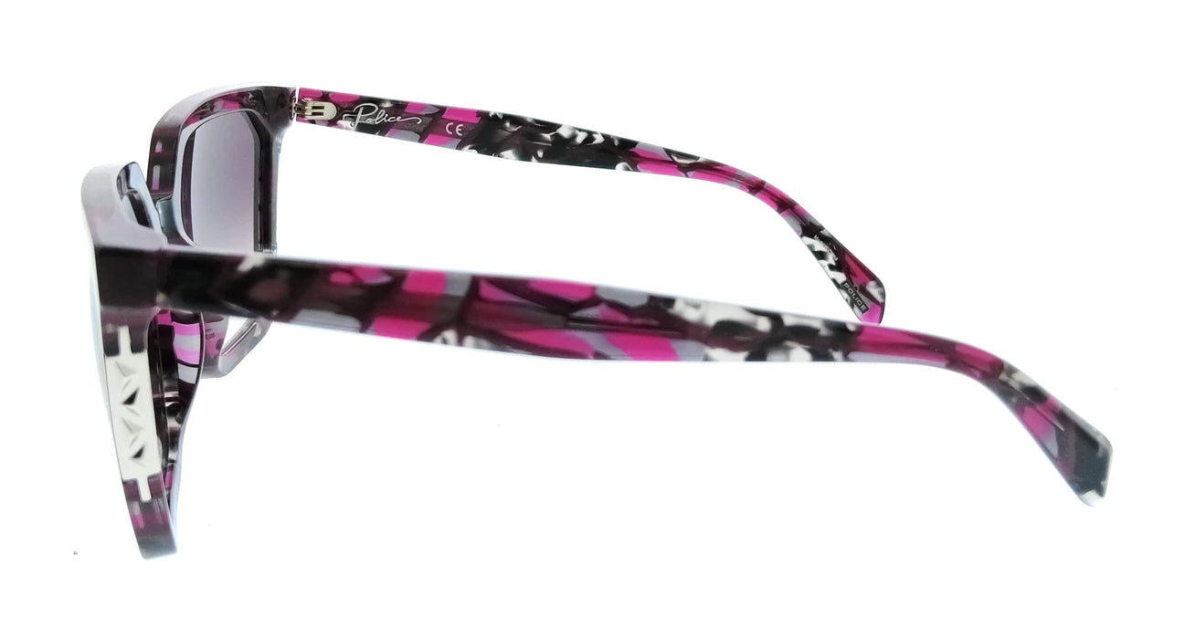 POLICE PLD33 0XAY Burgundy Square Womens Sunglasses