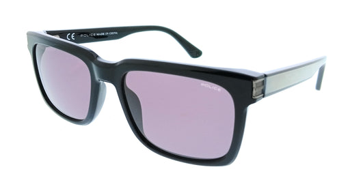 POLICE PLF12 700 Black Square Mens Sunglasses