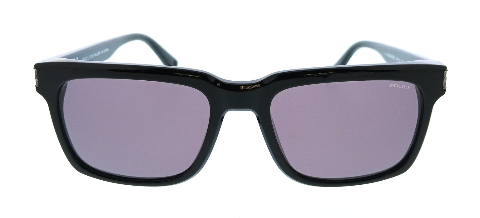 POLICE PLF12 700 Black Square Mens Sunglasses