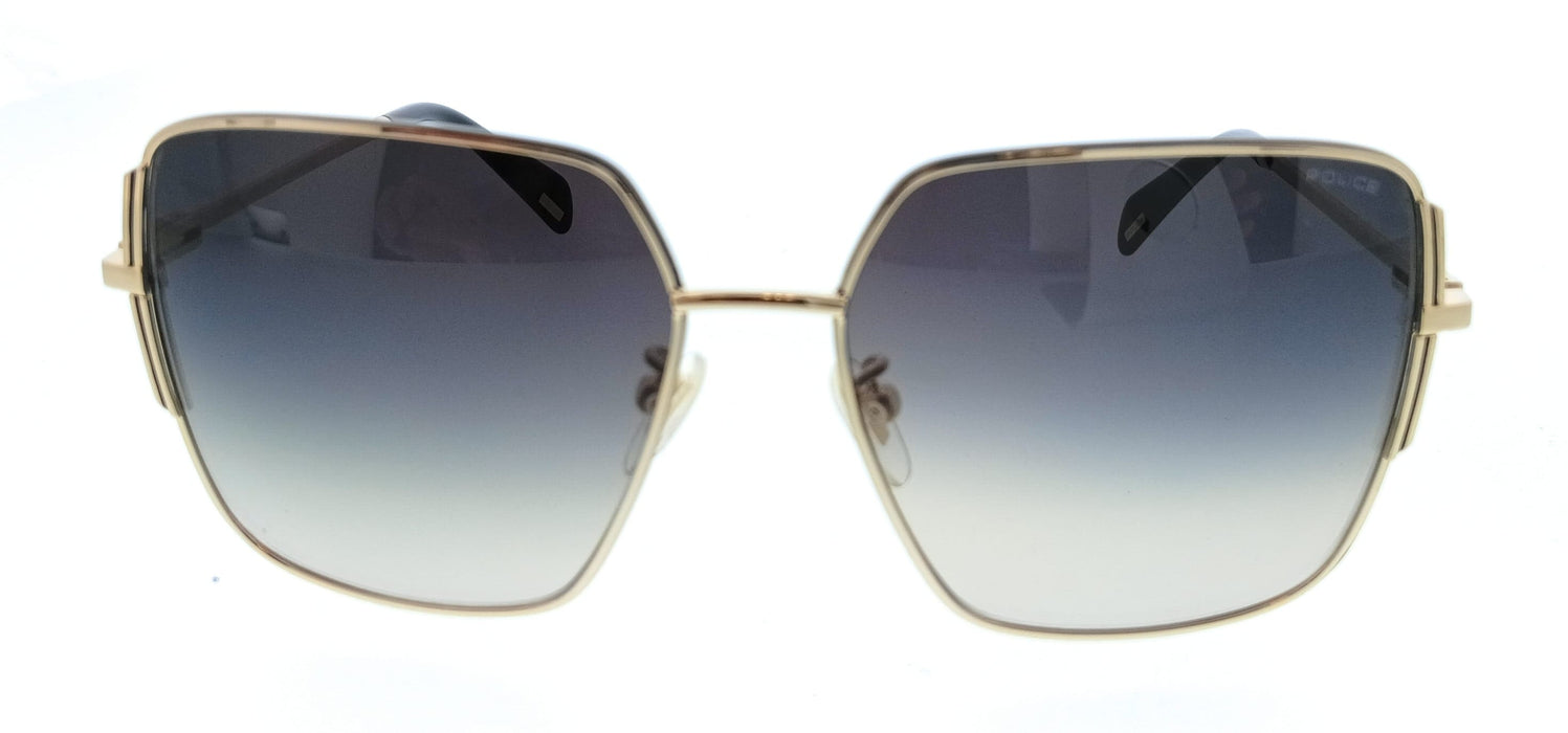 POLICE PLF34 301 Gold Square Womens Sunglasses