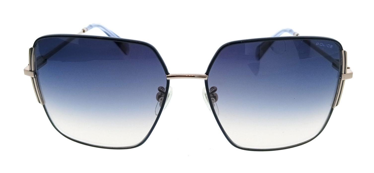 POLICE PLF34 0 Blue Square Womens Sunglasses