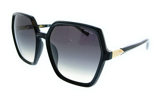 POLICE PLF36 700 Black Geometric Womens Sunglasses