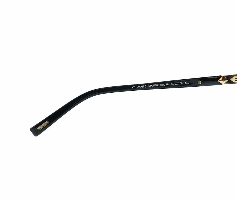 POLICE PLF36 700 Black Geometric Womens Sunglasses