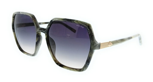 POLICE PLF36 890 Grey Geometric Womens Sunglasses