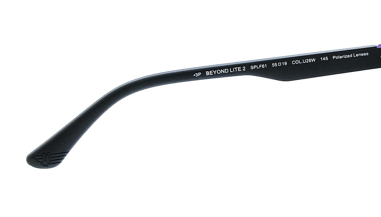 POLICE PLF61 U28W Black Square Mens Sunglasses