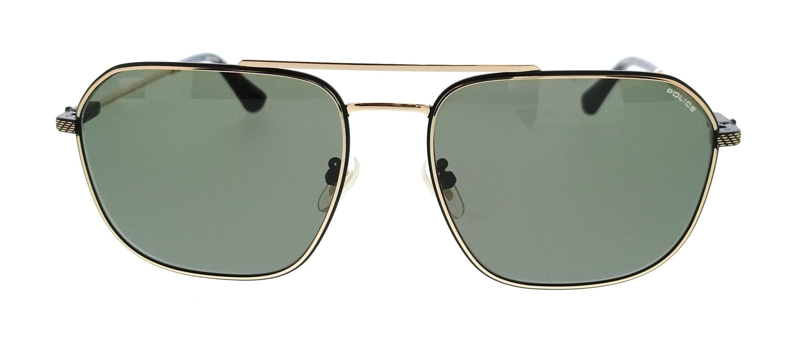 POLICE PLF64 300 Gold Geometric Mens Sunglasses