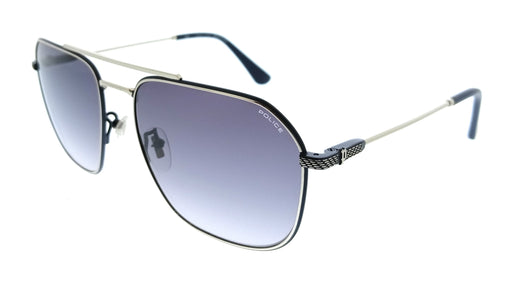 POLICE PLF64 579 Silver Geometric Mens Sunglasses