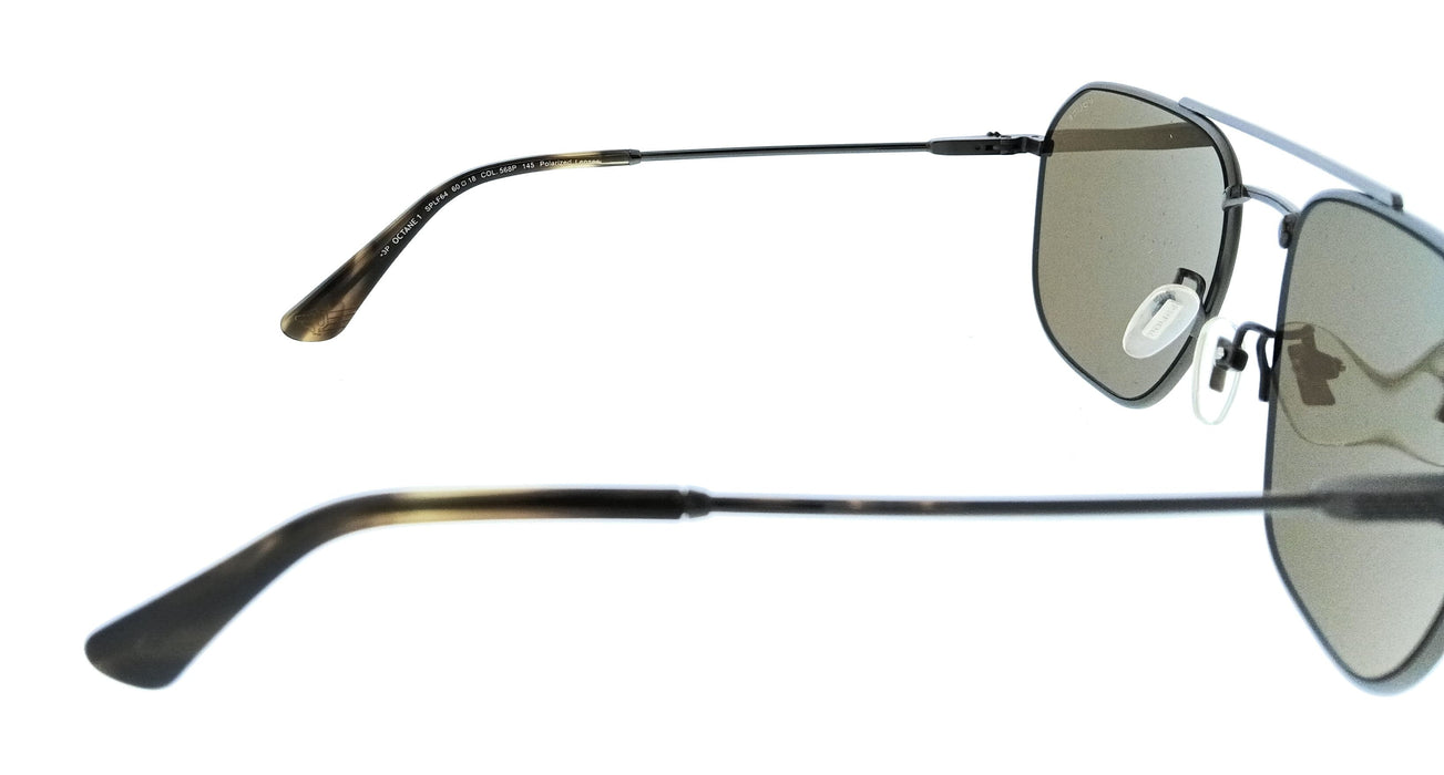POLICE PLF64 568P Gunmetal Geometric Mens Sunglasses