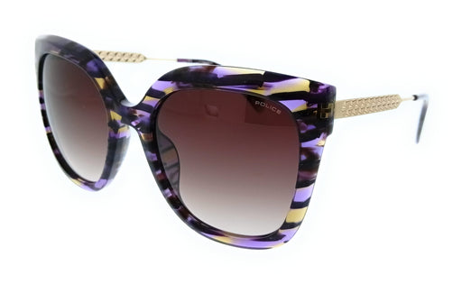 POLICE PLG19 0VB9 Purple Butterfly Womens Sunglasses