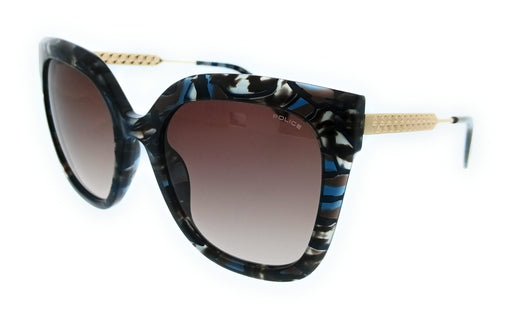 POLICE PLG19 0XAP Brown Butterfly Womens Sunglasses