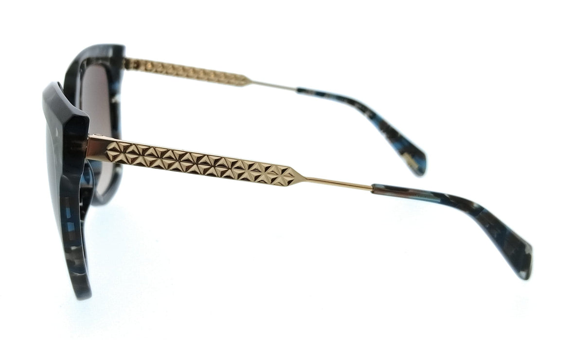 POLICE PLG19 0XAP Brown Butterfly Womens Sunglasses