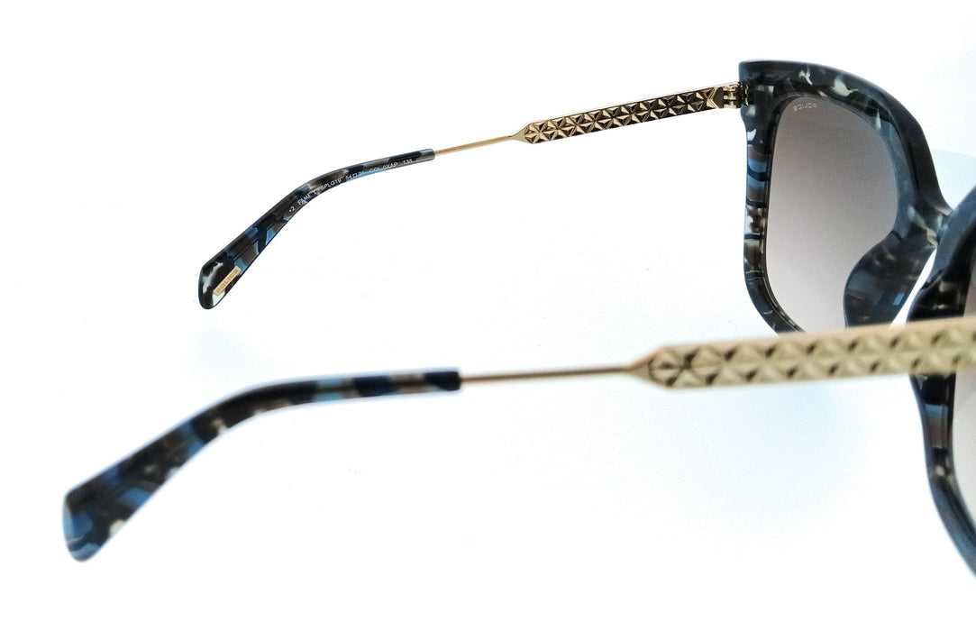POLICE PLG19 0XAP Brown Butterfly Womens Sunglasses