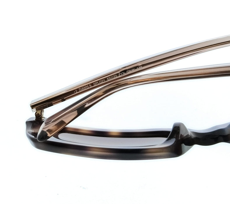 POLICE PLG21 07UX Brown Square Womens Sunglasses