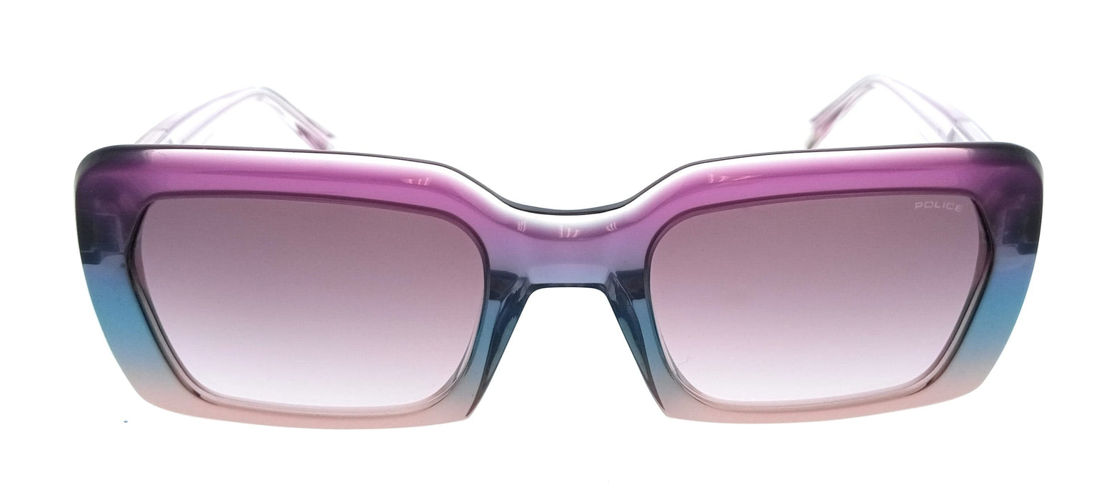 POLICE PLG21 0ABT Purple Square Womens Sunglasses