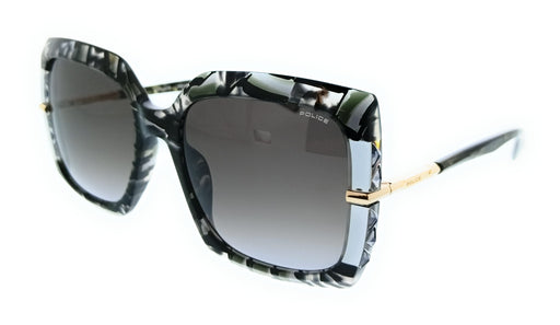 POLICE PLG23 06RT Brown Square Womens Sunglasses