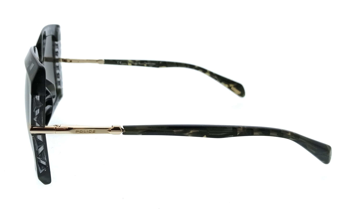 POLICE PLG23 06RT Brown Square Womens Sunglasses