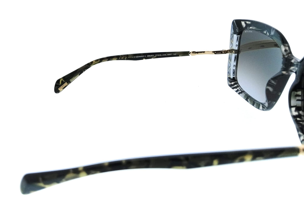 POLICE PLG23 06RT Brown Square Womens Sunglasses