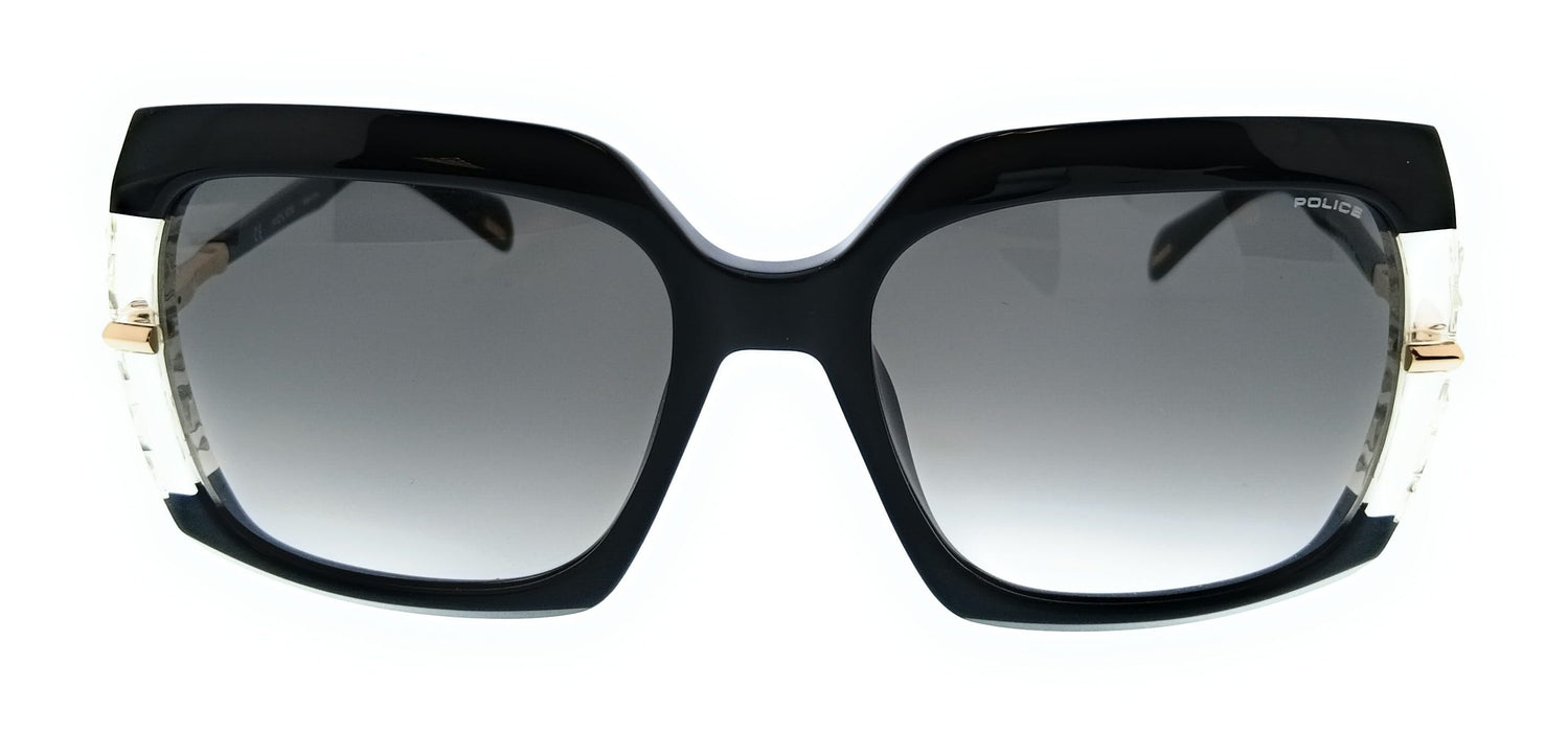 POLICE PLG23 700 Black Square Womens Sunglasses