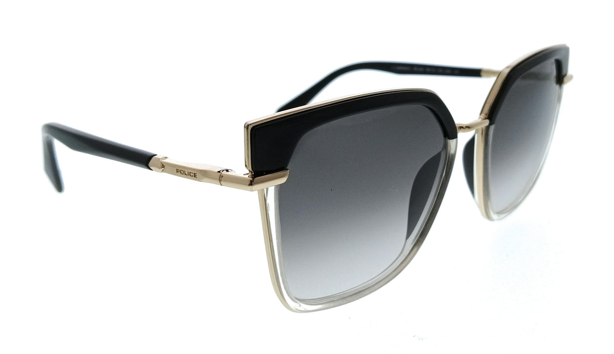 POLICE PLG24 300 Shiny Rose Gold Square Womens Sunglasses
