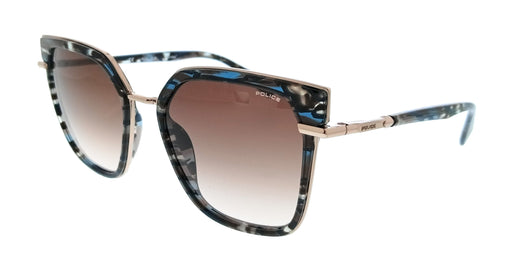 POLICE PLG24 08FE Shiny Camel Square Womens Sunglasses