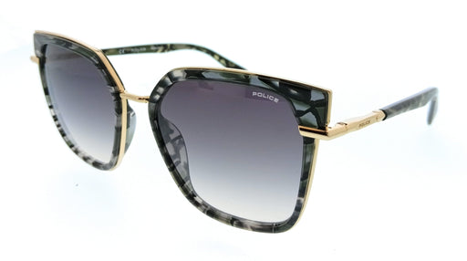 POLICE PLG24 300Y Shiny Rose Gold Square Womens Sunglasses