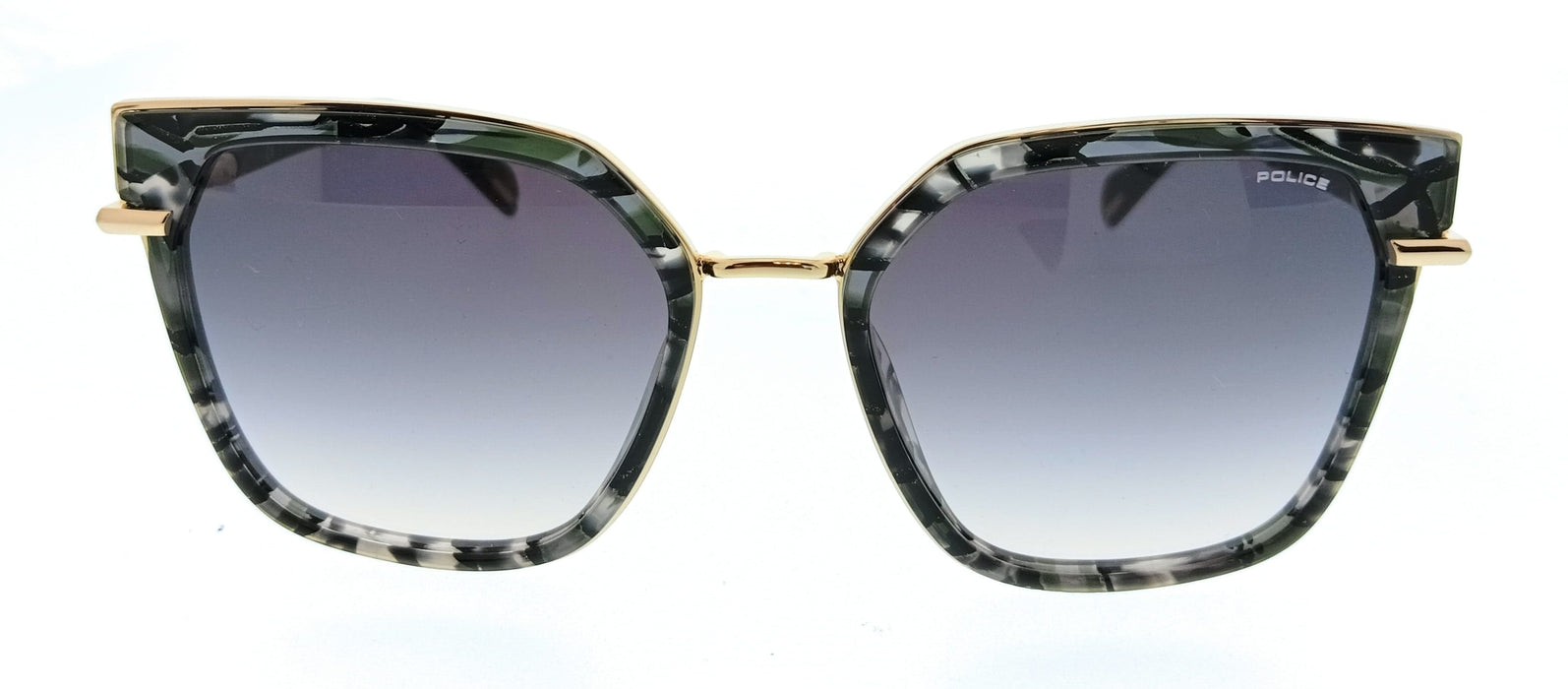 POLICE PLG24 300Y Shiny Rose Gold Square Womens Sunglasses