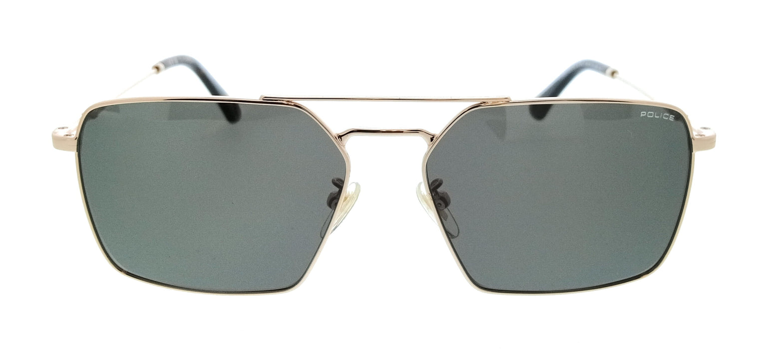 POLICE PLL07 300 Silver Navigator Mens Sunglasses