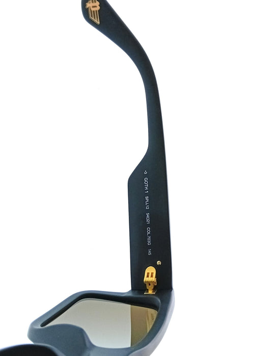 POLICE PLL12 703G Black Square Mens Sunglasses