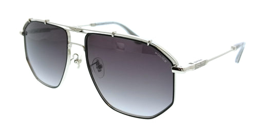 POLICE PLL17 0K07 Silver Geometric Mens Sunglasses