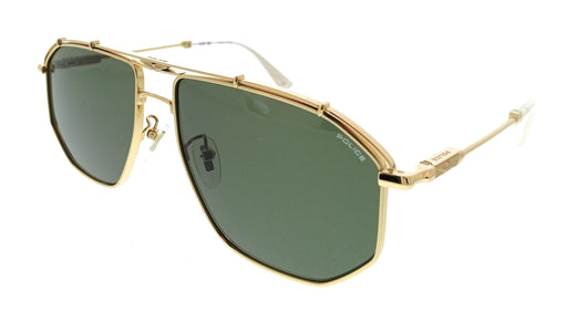 POLICE PLL17 300Y Gold Geometric Mens Sunglasses