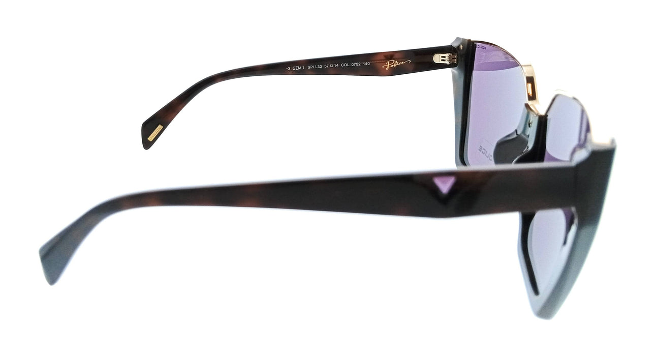 POLICE PLL33 752 Tortoise Square Womens Sunglasses