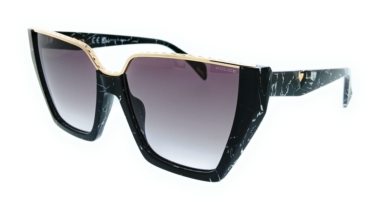POLICE PLL33E 869 Black Square Womens Sunglasses
