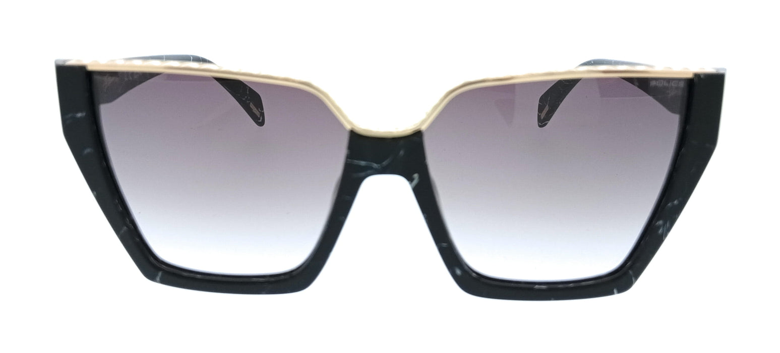 POLICE PLL33E 869 Black Square Womens Sunglasses