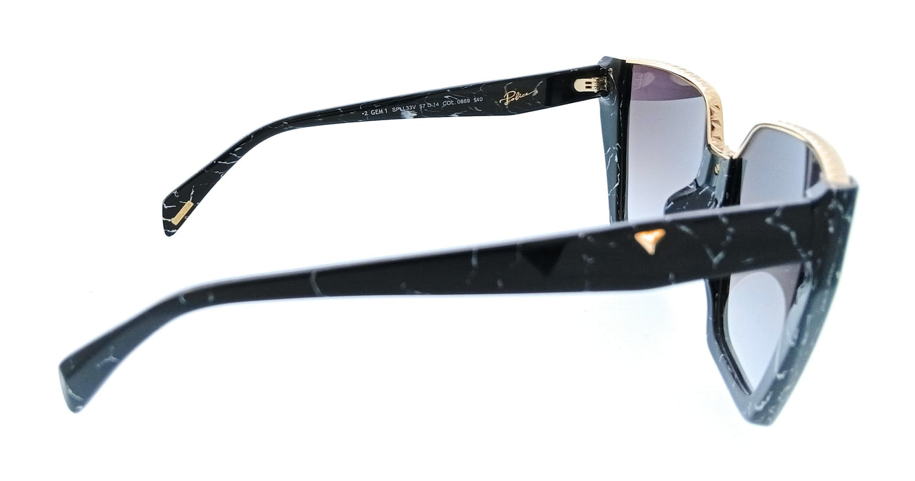 POLICE PLL33E 869 Black Square Womens Sunglasses