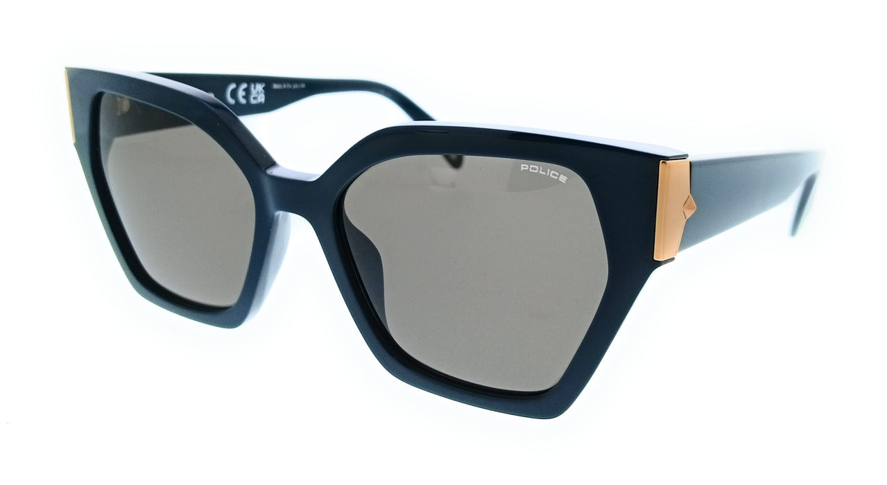POLICE PLL34 06WT Green Square Womens Sunglasses