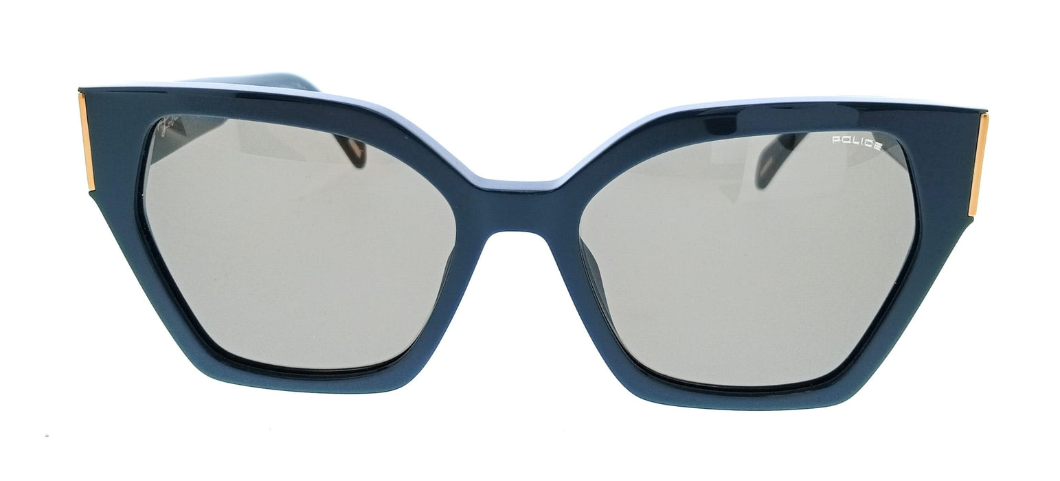 POLICE PLL34 06WT Green Square Womens Sunglasses
