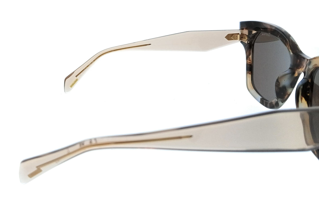 POLICE PLL98M 0AM5 Brown Geometric Womens Sunglasses