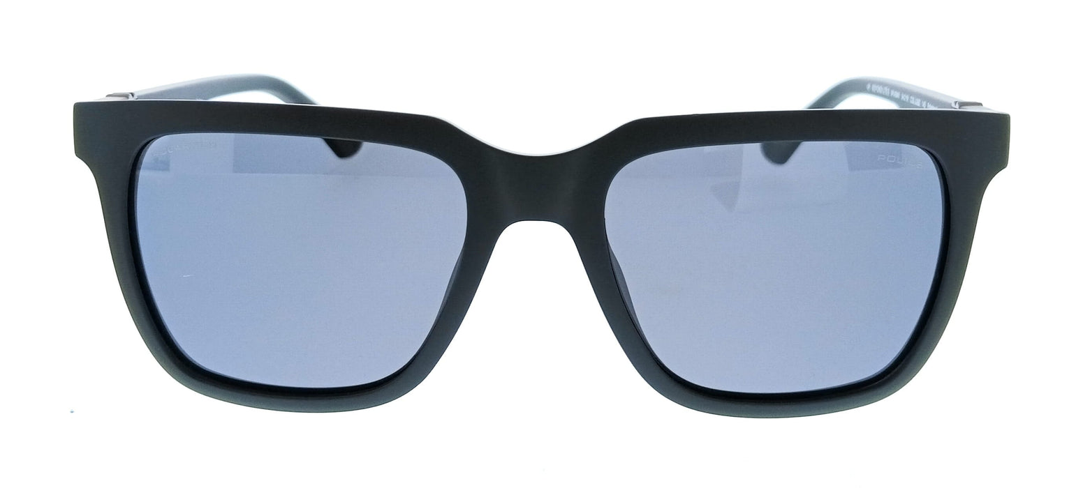 POLICE PLN34E U28Z Black Square Mens Sunglasses