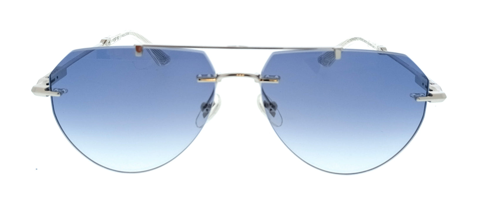 POLICE PLN42 579 Silver Aviator Mens Sunglasses