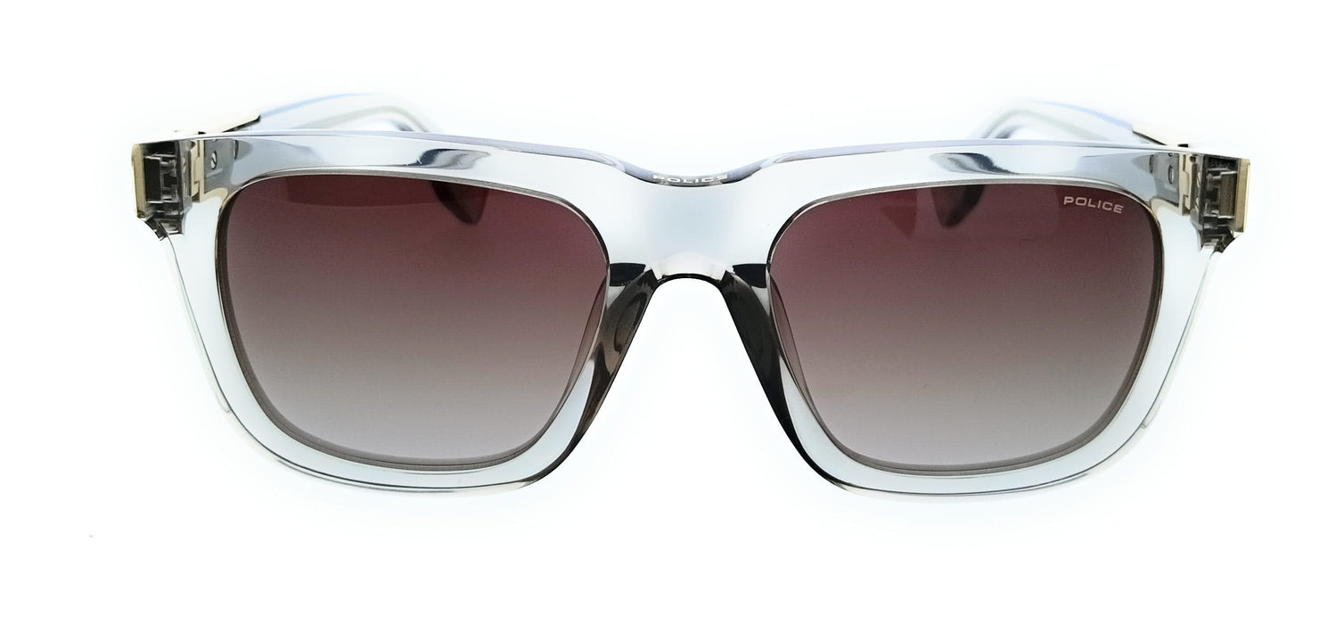 POLICE PLN43E 03GU Grey Square Mens Sunglasses